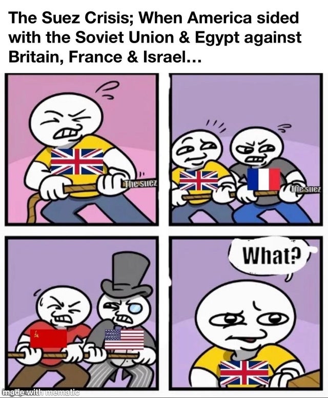 USSR, Americans, Brits, Suez
